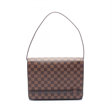 LOUIS VUITTON Tribeca Carre Shoulder Bag N51161 Damier canvas Ebene Used Women