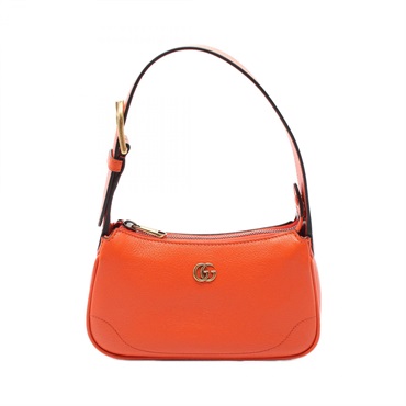 GUCCI Aphrodite GG Marmont Hand bag 739076 leather Orange