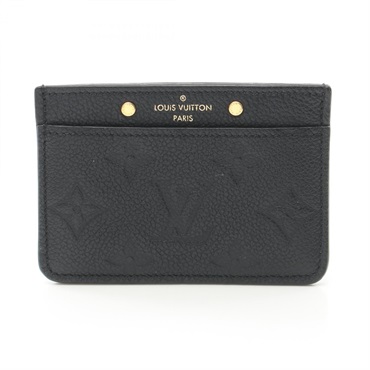 LOUIS VUITTON Porte cult Simple Card Case M69171 Monogram leather Black Used LV