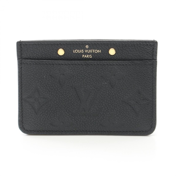LOUIS VUITTON Porte cult Simple Card Case M69171 Monogram leather Black Used LV
