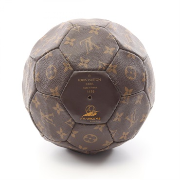 LOUIS VUITTON Soccer Ball M99054 Monogram PVC coated canvas Brown Used unisex LV