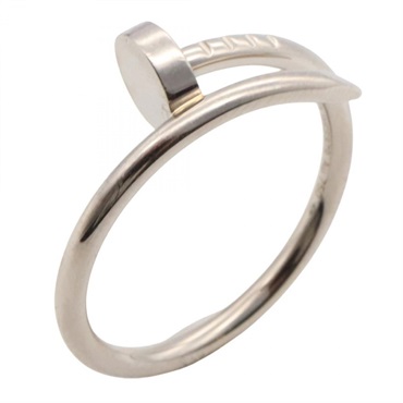 CARTIER juste un clou Ring 18KWG White Gold Used Women US size 6.75 #53