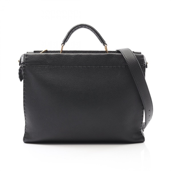 FENDI Peek-a-boo fit Business crossbody bag 7VA406 leather Black Used mens