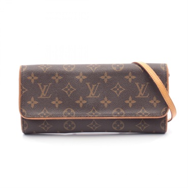 LOUIS VUITTON Pochette Twin GM Shoulder Crossbody Bag M51852 Monogram Used Women
