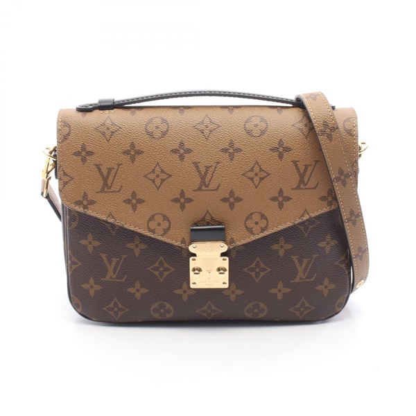 LOUIS VUITTON Pochette Metis MM crossbody Handbag M44876 Monogram Reverse brown