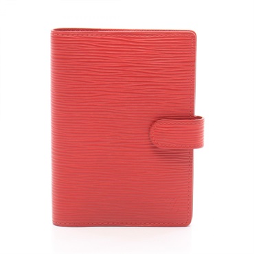 LOUIS VUITTON Agenda PM Epi Red Notebook cover R20057 leather Used Women