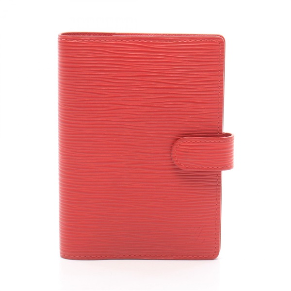 LOUIS VUITTON Agenda PM Epi Red Notebook cover R20057 leather Used Women