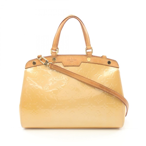 LOUIS VUITTON Blair MM Handbag M90108 Vernis leather Yellow Citrine Used Women