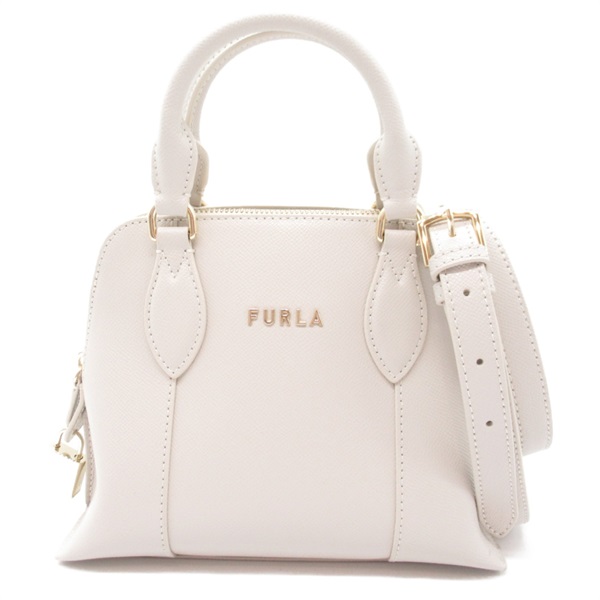 Furla 2way Shoulder crossbody hand Bag WB00539 leather White Used