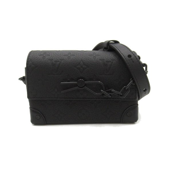 LOUIS VUITTON steamer wearable wallet Shoulder Bag M81746 leather Black Used LV