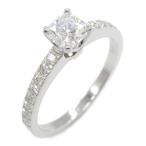 TIFFANY＆CO Nova Half Circle Diamond Ring Pt950 Platinum Clear Used US size #6