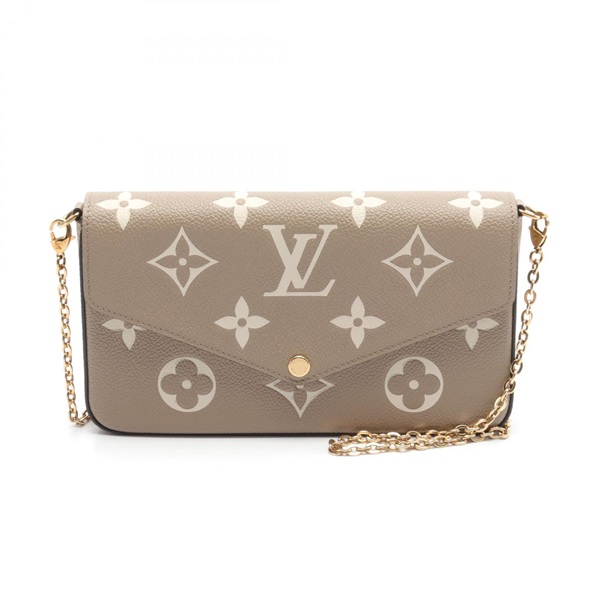 LOUIS VUITTON Pochette Felice Shoulder Bag M82610 Monogram leather Beige Used