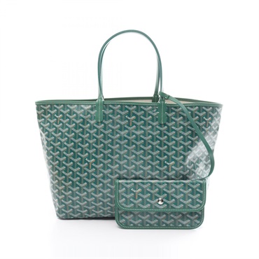 GOYARD Saint Louis PM Tote Bag canvas leather Green