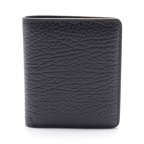 Maison Margiela 11 Popper bifold compact wallet S56UI0140 leather Black Used