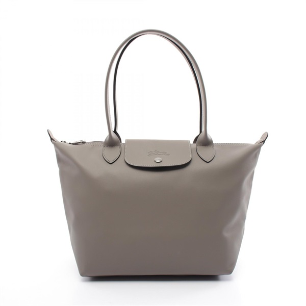 Longchamp Le Pliage Extra M Shopping Shoulder Bag L2605 987 P55 leather Gray