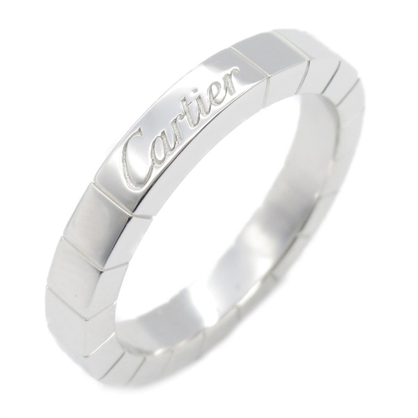 CARTIER Laniere Ring K18 WG White Gold Used #50