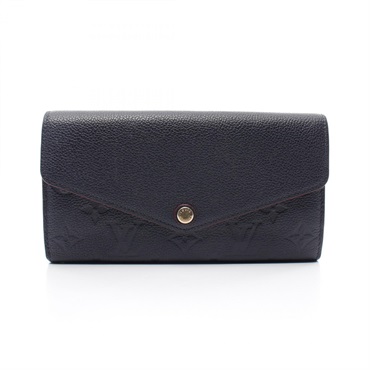 LOUIS VUITTON Portefeuille Sarah purse M62125 Monogram Empreinte Marine Rouge