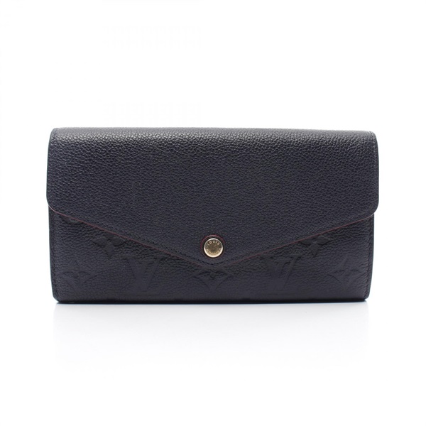 LOUIS VUITTON Portefeuille Sarah purse M62125 Monogram Empreinte Marine Rouge