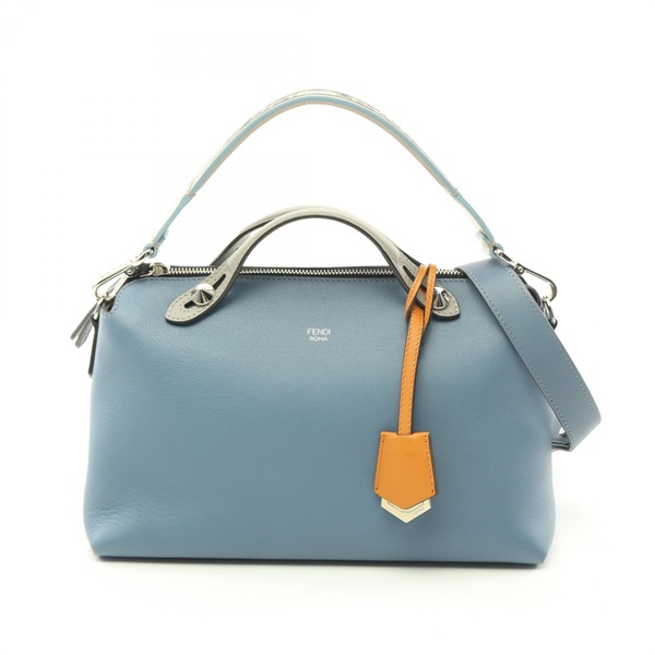 FENDI BY THE WAY MEDIUM 2way shoulder crossbody Hand bag 8BL146 5QJ leather Blue