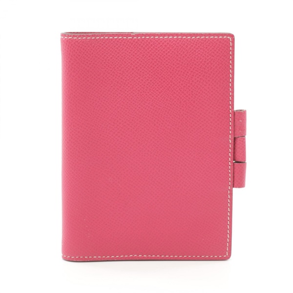 HERMES Agenda PM Notebook cover P Epsom leather Pink Used SHW