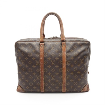 LOUIS VUITTON Porte Documents Voyage Briefcase Business Bag M53361 Monogram Used