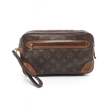 LOUIS VUITTON Marly Dragonne Clutch bag M51825 Monogram canvas Brown Used unisex
