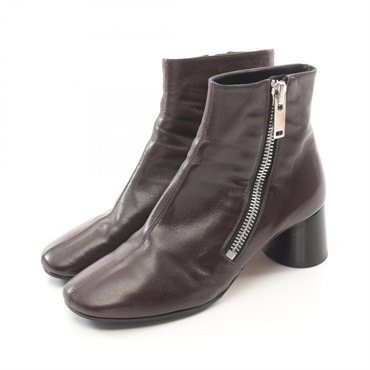 CELINE Boots Shoes leather Brown Used Women size 36. 1/2