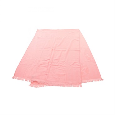 HERMES New Libris Stole scarf wrap silk cashmere Pink Used Women