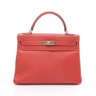 HERMES Candy Kelly 32 2way Handbag Epsom leather Pink Rose jaipur Used Women P