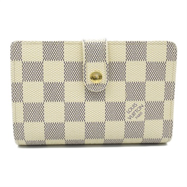 LOUIS VUITTON LV GHW Portefeuille Viennois Wallet N61676 Damier Azur White used