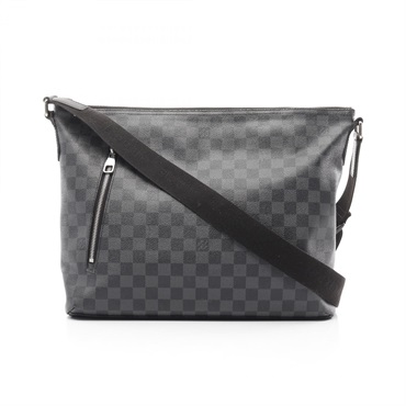 LOUIS VUITTON Mick MM Shoulder Bag N41106 Damier graphite Black Used crossbody