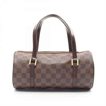 LOUIS VUITTON Papillon 26 Handbag N51304 Damier canvas Brown Ebene Used LV