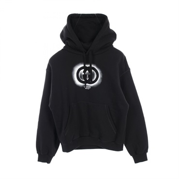 GUCCI Hooded Sweatshirt 770839 Cotton jersey Black Used mens #XS