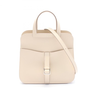 HERMES Halzan Mini Hand shoulder crossbody bag W Swift leather craie SHW