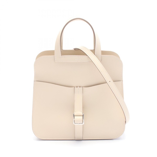 HERMES Halzan Mini Hand shoulder crossbody bag W Swift leather craie SHW