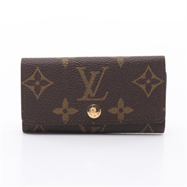 LOUIS VUITTON Multicles 4 key holder M62631 Monogram canvas Brown Used