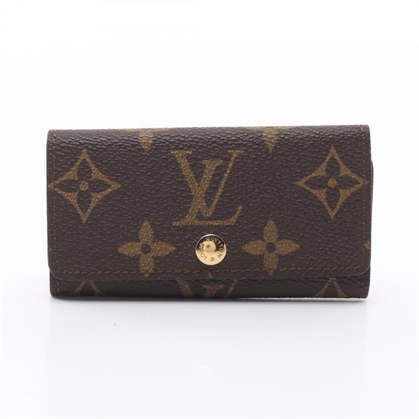 LOUIS VUITTON Multicles 4 key holder M62631 Monogram canvas Brown Used