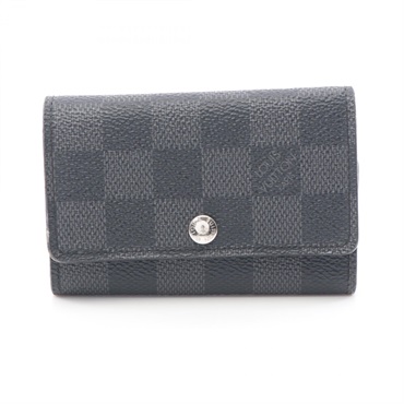 LOUIS VUITTON Multicles 6 key holder case N62662 Damier graphite canvas Black LV