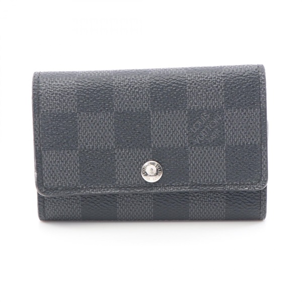 LOUIS VUITTON Multicles 6 key holder case N62662 Damier graphite canvas Black LV