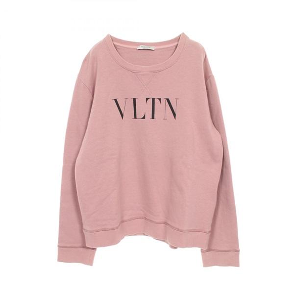 Valentino VLTN logo Pullover Sweat cotton Pink #M Used mens