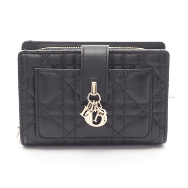 Christian Dior My Dior Dittany Wallet Cannage Bi-fold S6022ONMJ_M900 leather BK