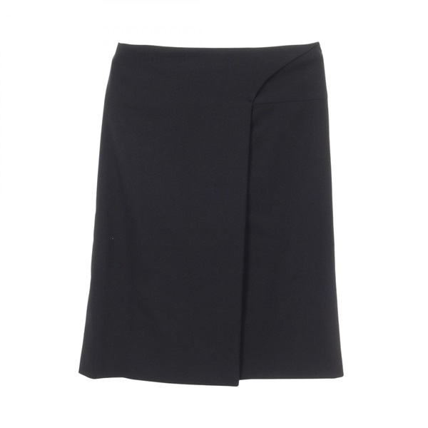 HERMES Skirt wool Black Used Women size 36