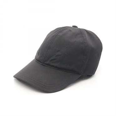 PRADA Baseball cap Nylon Black Used unisex #XL