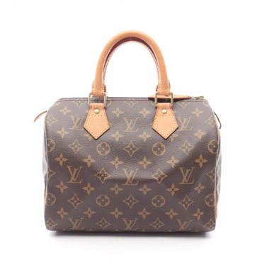 LOUIS VUITTON Speedy 25 Handbag M41528 Monogram canvas leather Brown Used Women