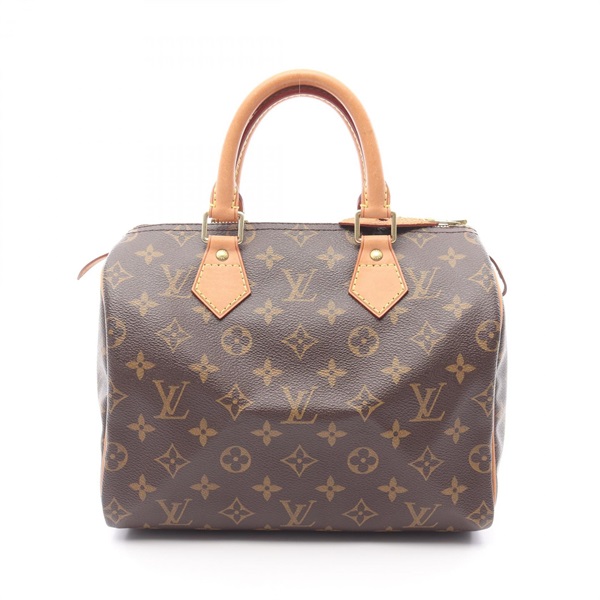 LOUIS VUITTON Speedy 25 Handbag M41528 Monogram canvas leather Brown Used Women