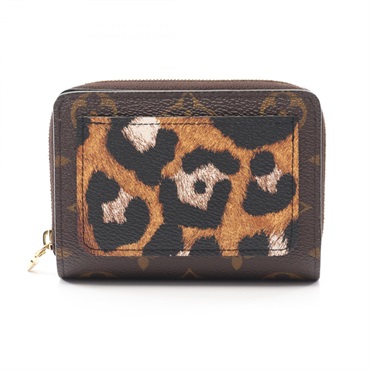 LOUIS VUITTON Portefeuille Lou Bi-fold wallet M13851 Monogram Leopard Used Women