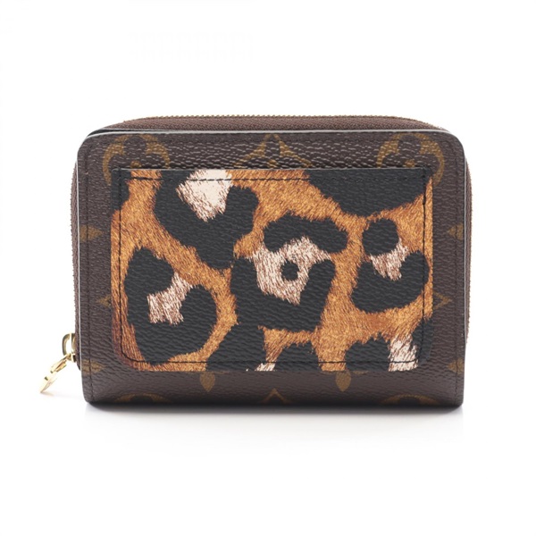 LOUIS VUITTON Portefeuille Lou Bi-fold wallet M13851 Monogram Leopard Used Women