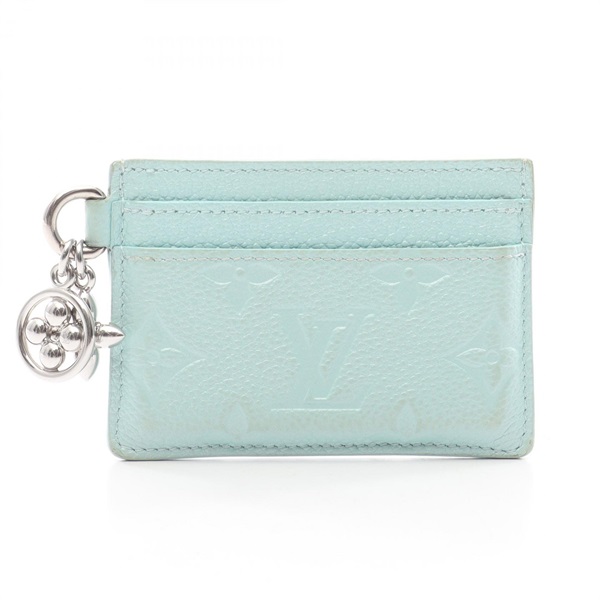 LOUIS VUITTON Porte Cartes LV Charm Card Case M82171 Monogram empreinte Blue