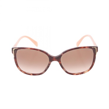 PRADA sunglasses Eyewear SPR01O Plastic Brown Pink Used Unisex