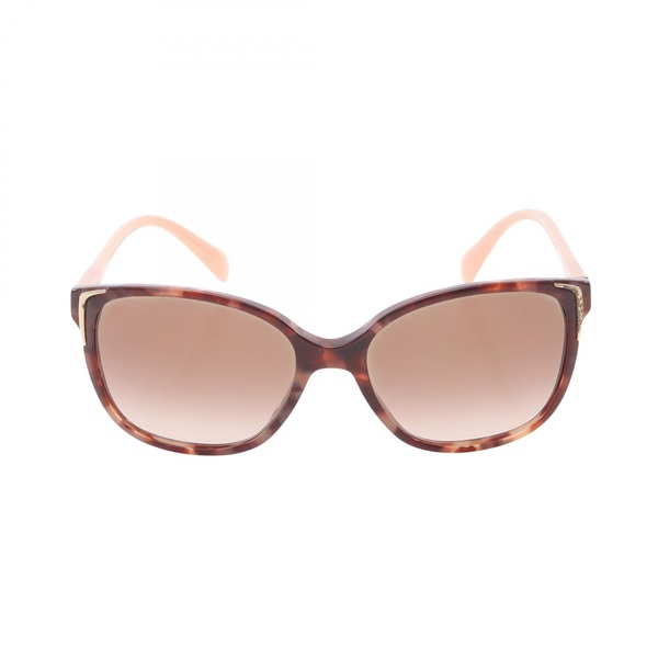PRADA sunglasses Eyewear SPR01O Plastic Brown Pink Used Unisex